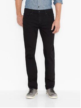 LEVI'S®‎ 511™ Men's EUC Slim Fit Straight Leg Jeans Black | Size W34 x L34